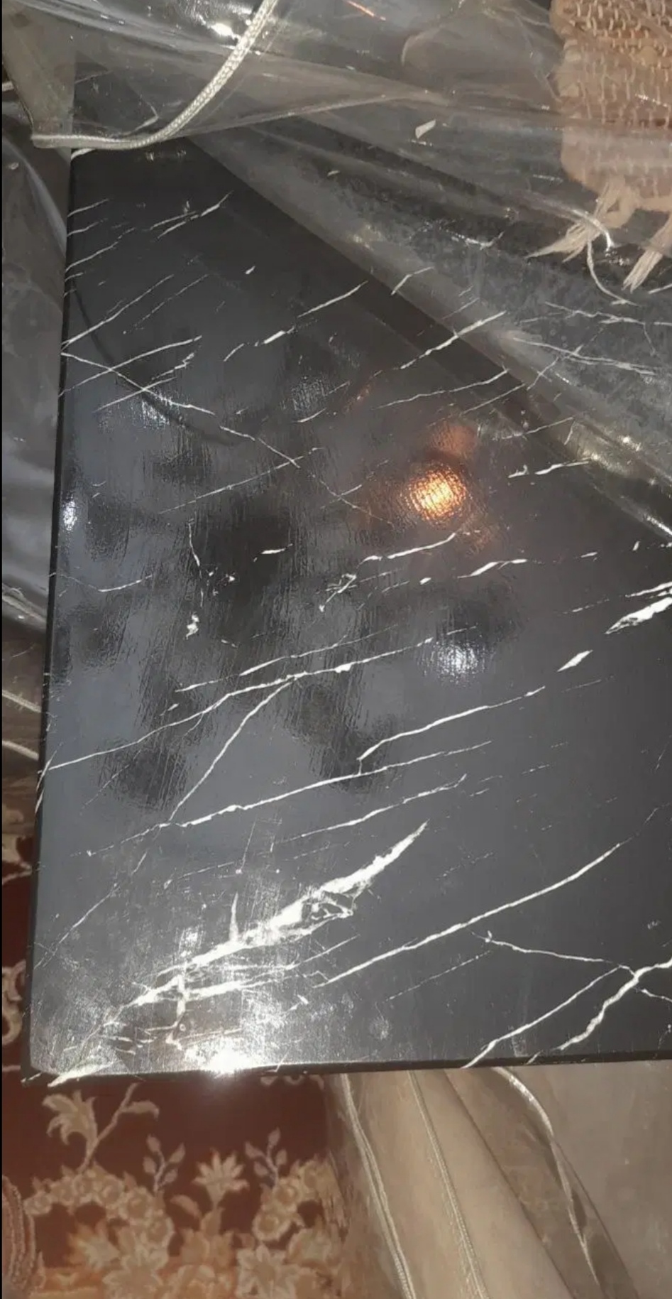 میز نهار خوری شش نفره کاملا نو روکش ها رایگان
